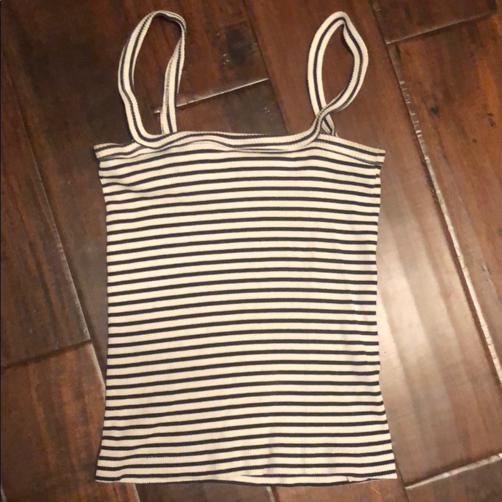 Black & White Striped Tank